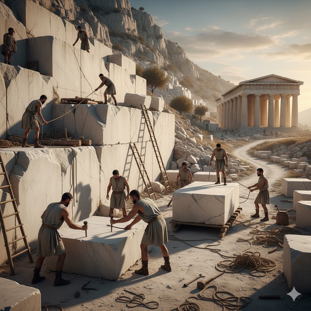 Antik çağlarda mermer madenciliği