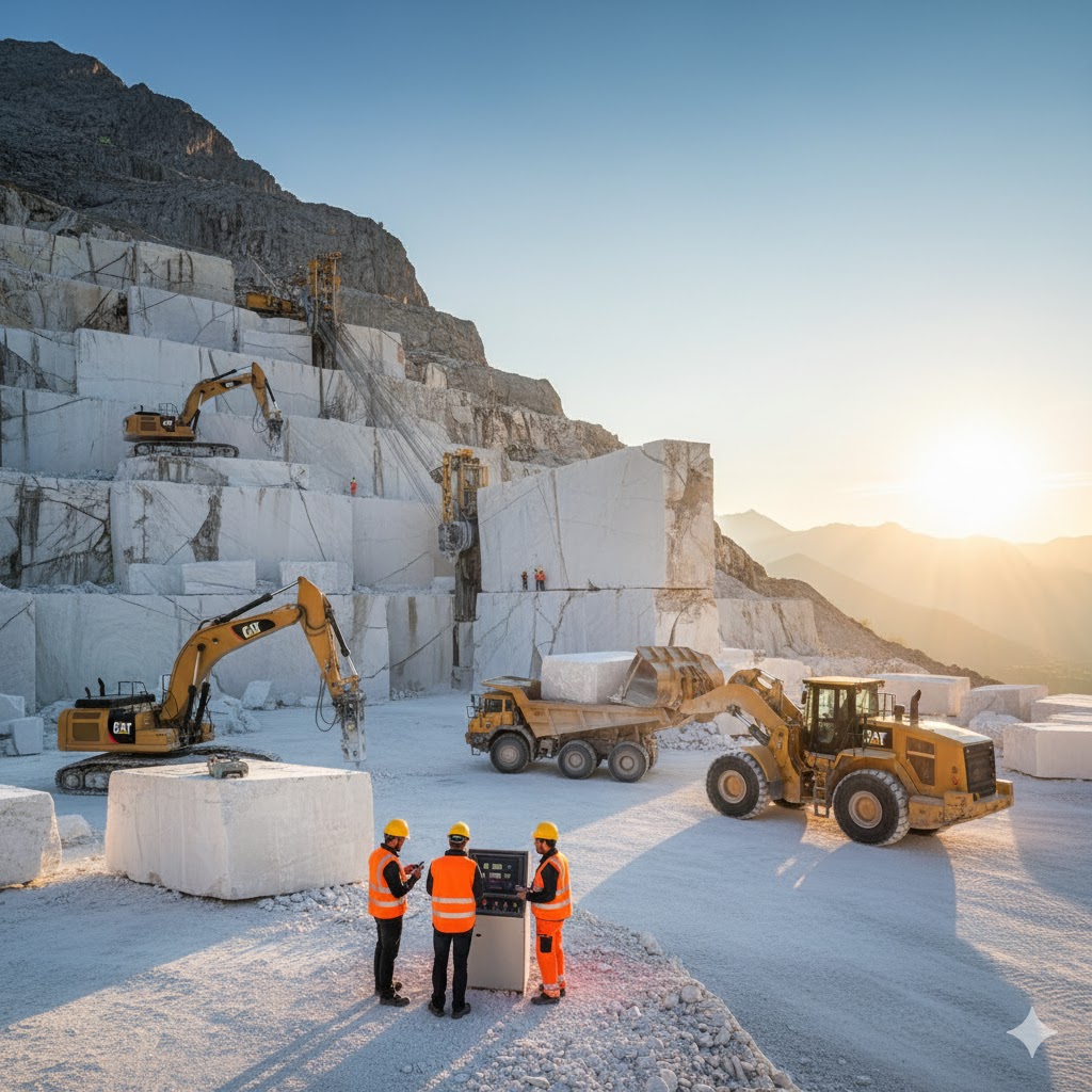 Blok Mermer Çıkarma